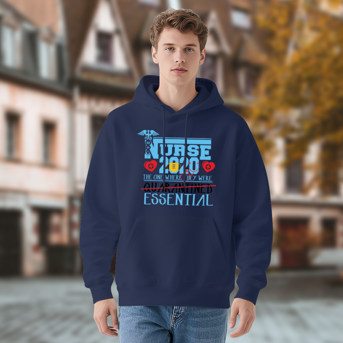 Cool Graphic Hoodie - Nurse Quarantine 2020 product image 4