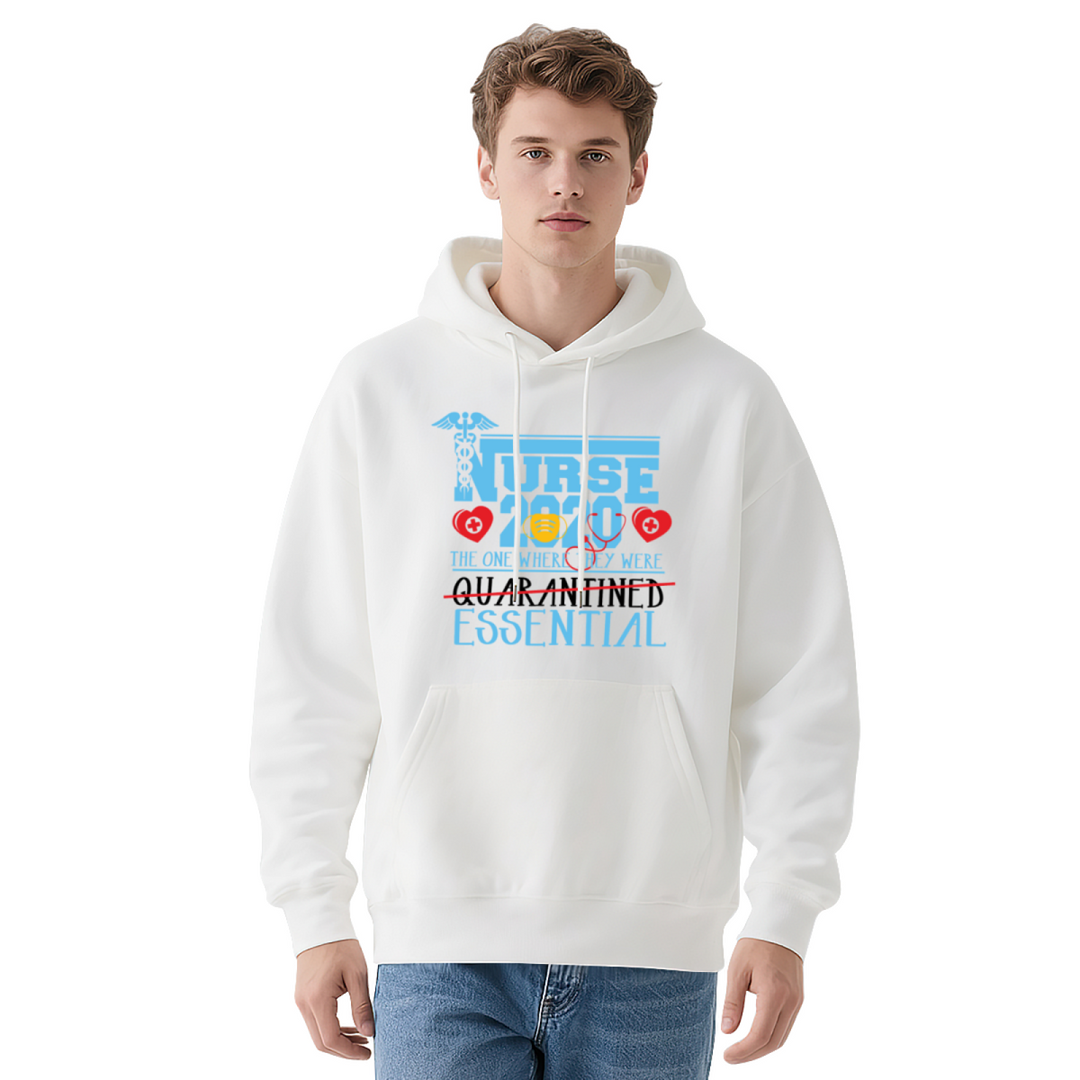 Cool Graphic Hoodie - Nurse Quarantine 2020 product image 10