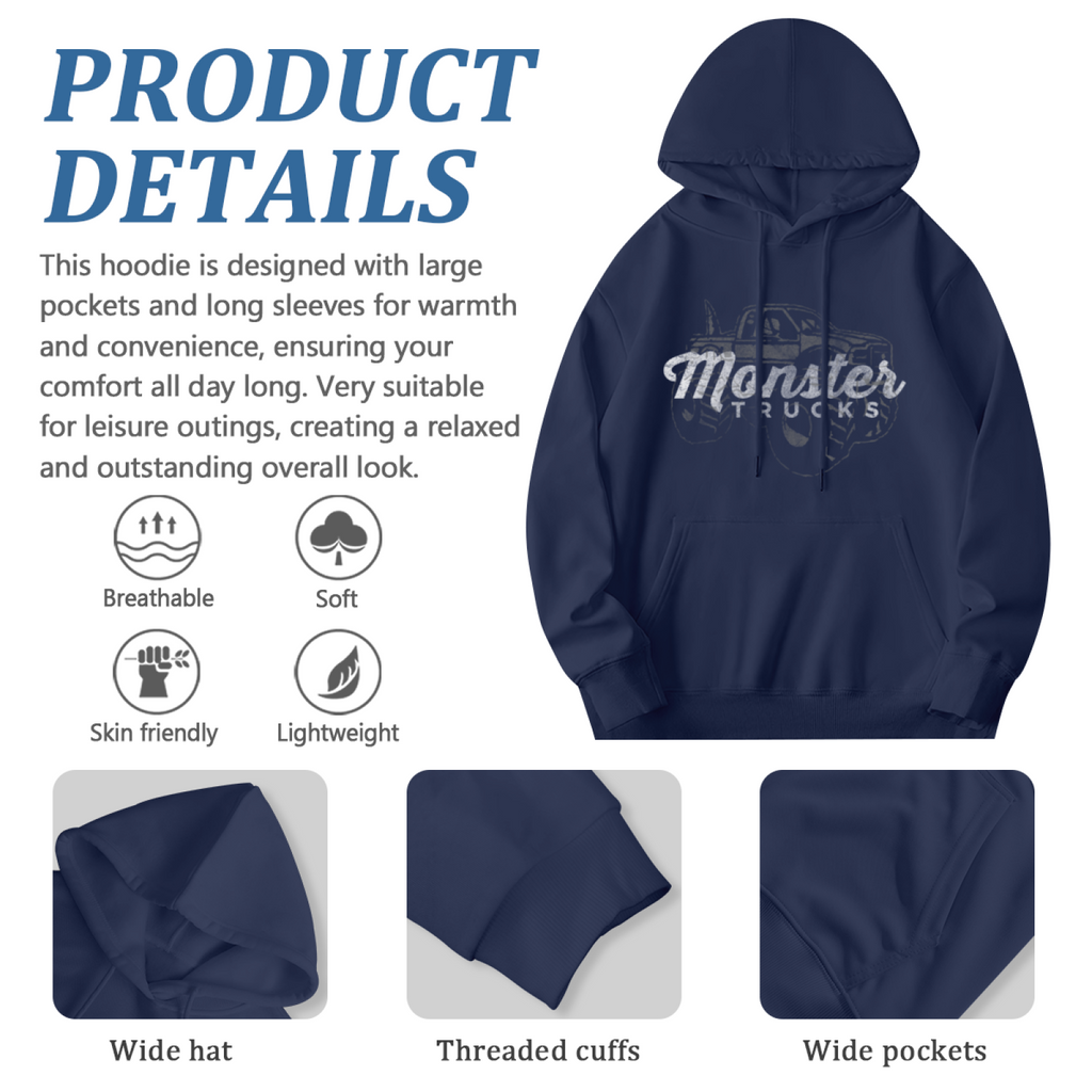 Premium Graphic Hoodie - Monster Trucks product image 6