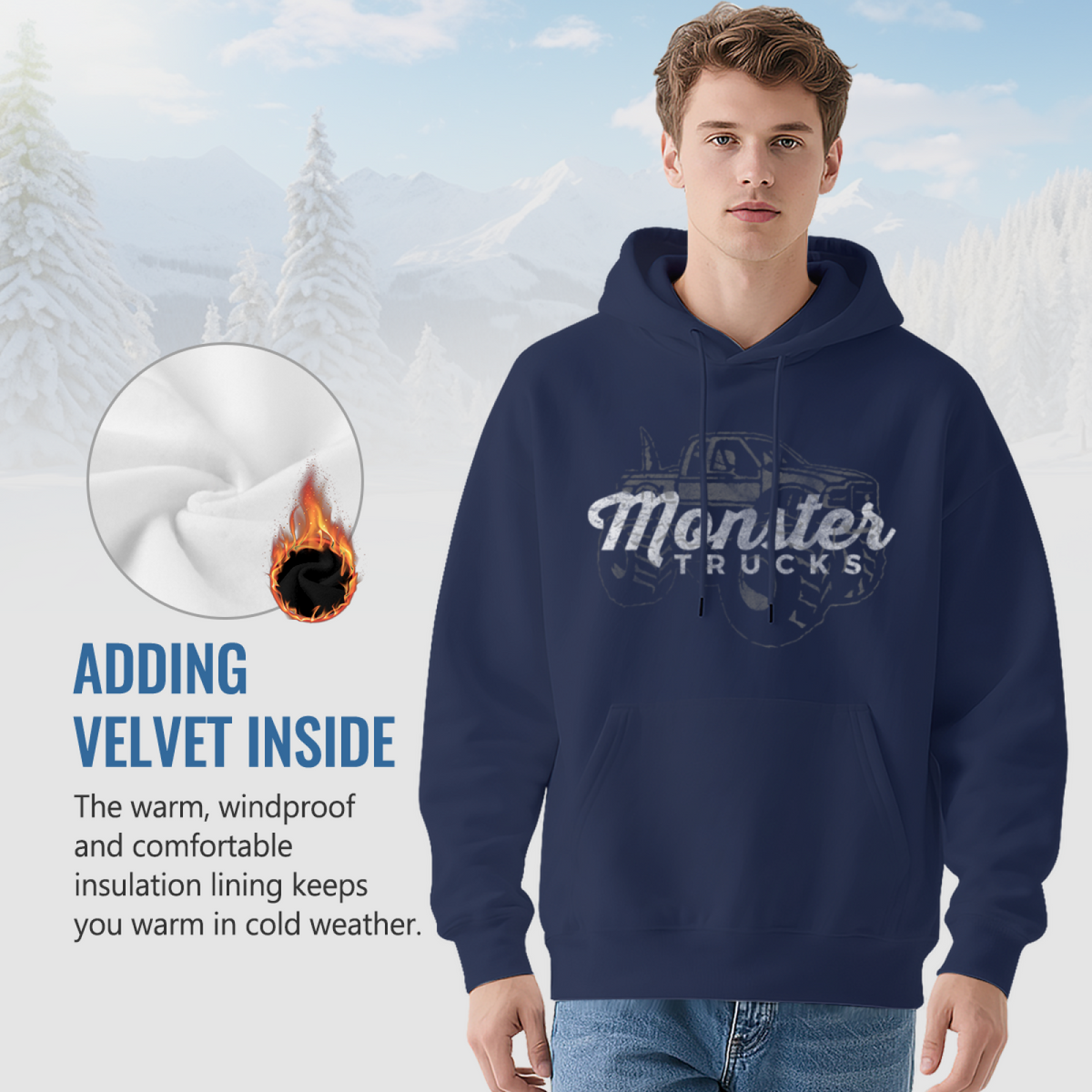 Premium Graphic Hoodie - Monster Trucks product image 7