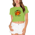 Cool Sunglasses Turkey Thanksgiving Vibes Crop Top product image 1