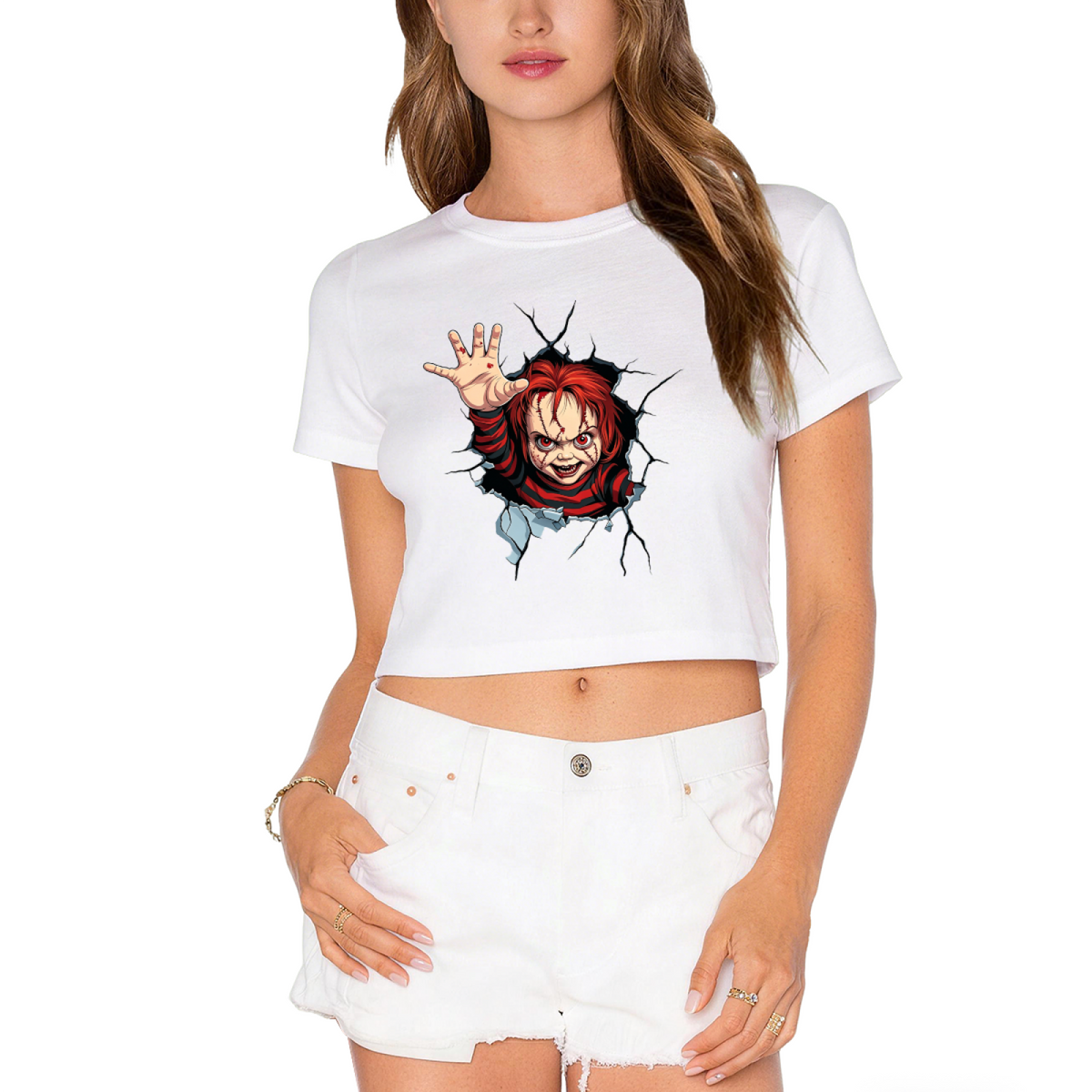 Terrifying Chucky Breaking Through Wall Horror Halloween product image 9