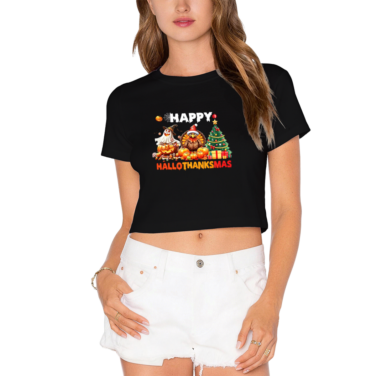 Happy Hallothanksmas Halloween Thanksgiving Christmas Mix product image 9