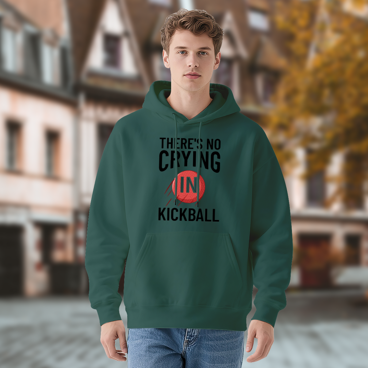 Stylish Pullover Hoodie - Design Reads There'S product image 4