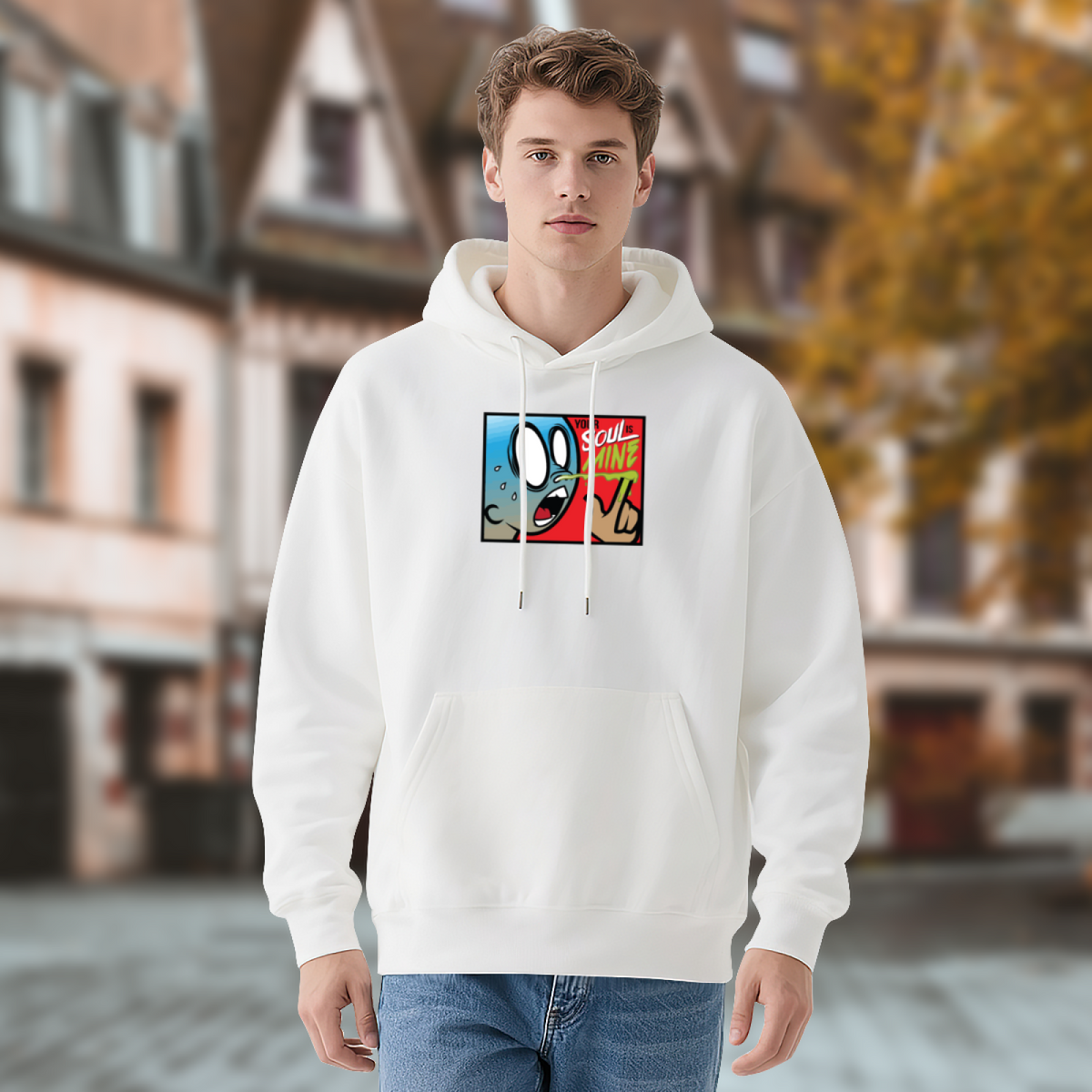 Trendy Hooded Sweatshirt - Inspirational Quote product image 4