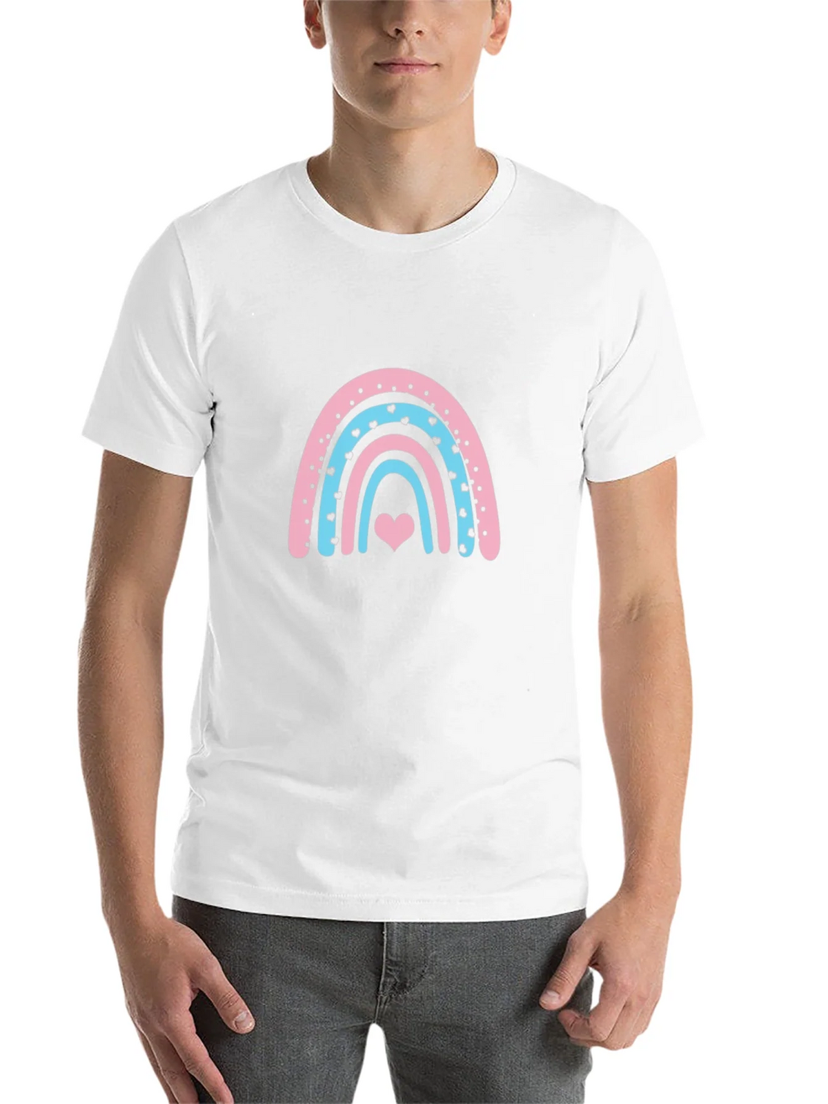 Rainbow Heart Graphic Tee - Black product image 10