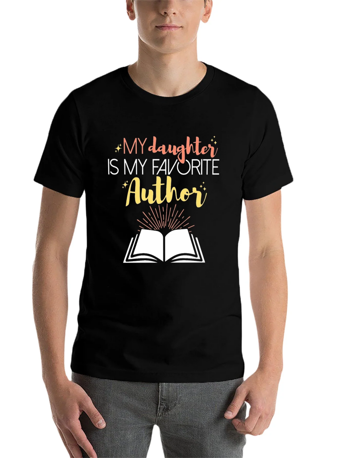 My Daughter is My Favorite Author Graphic Tee product image 4