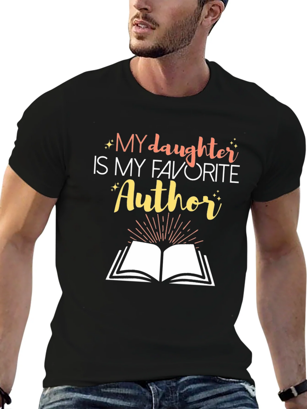 My Daughter is My Favorite Author Graphic Tee product image 6