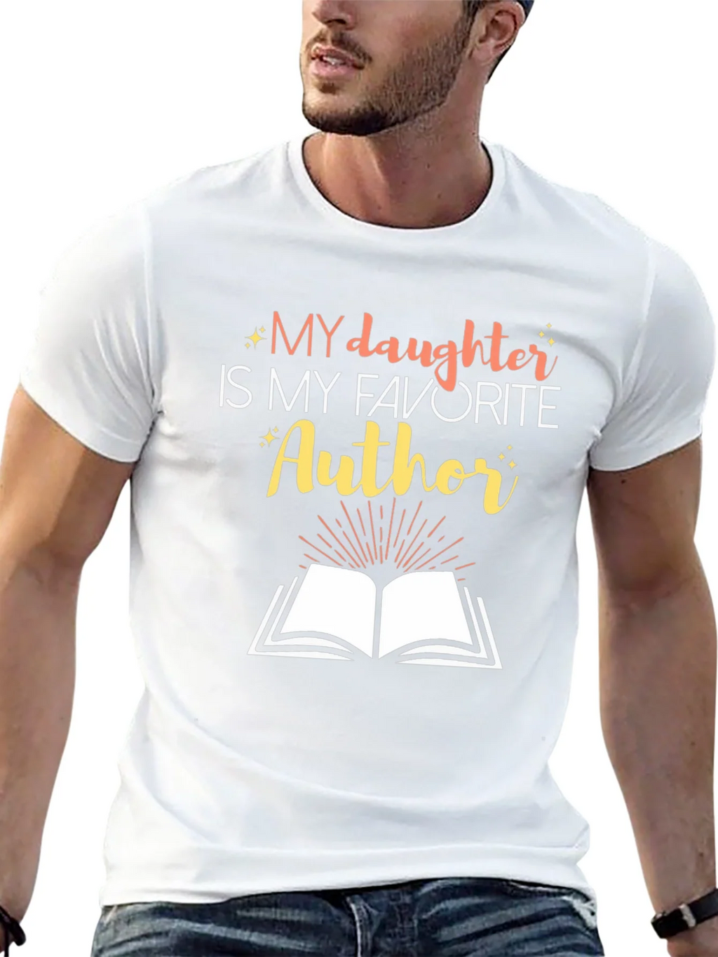 My Daughter is My Favorite Author Graphic Tee product image 12