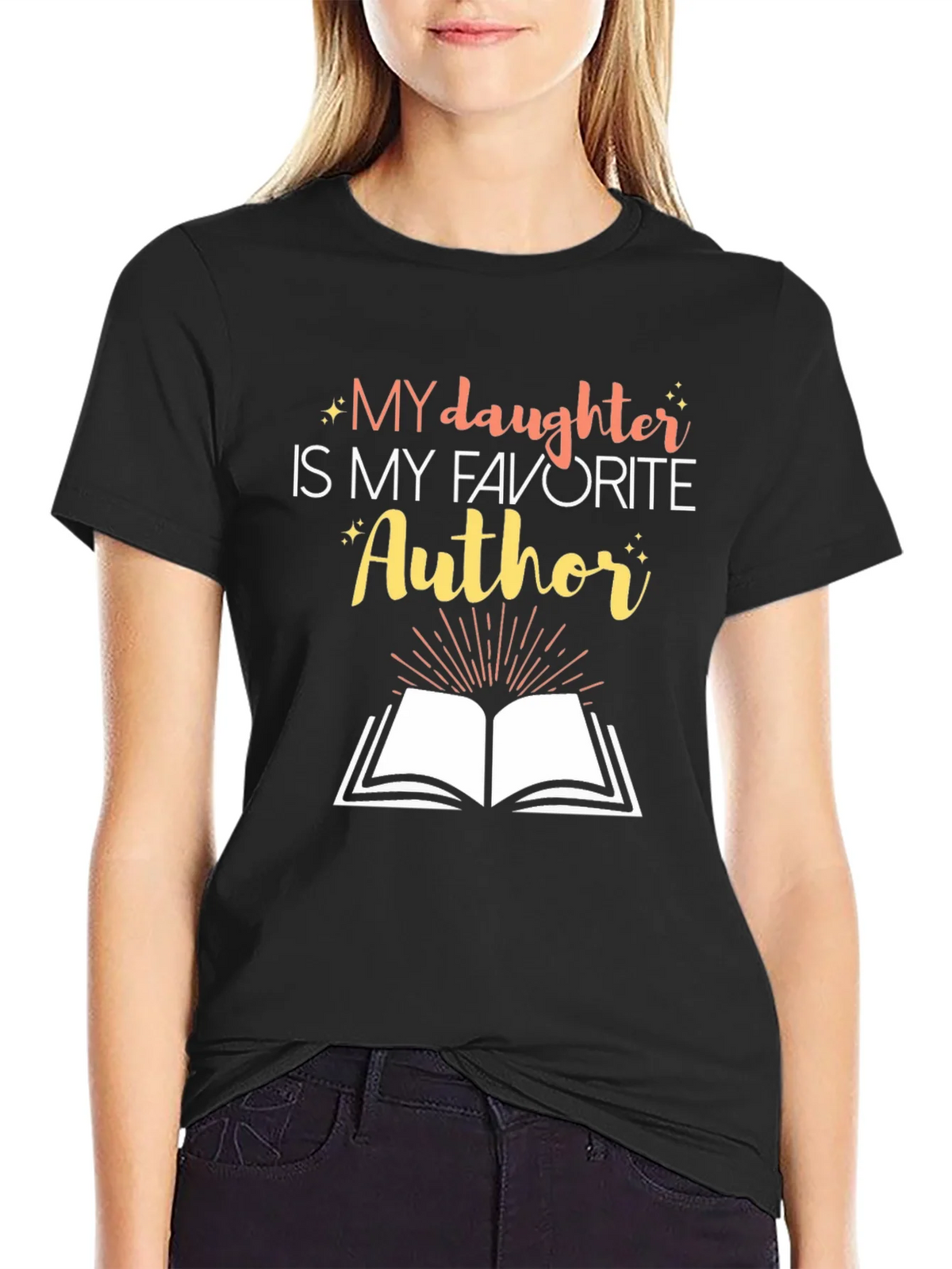 My Daughter is My Favorite Author Graphic Tee product image 2