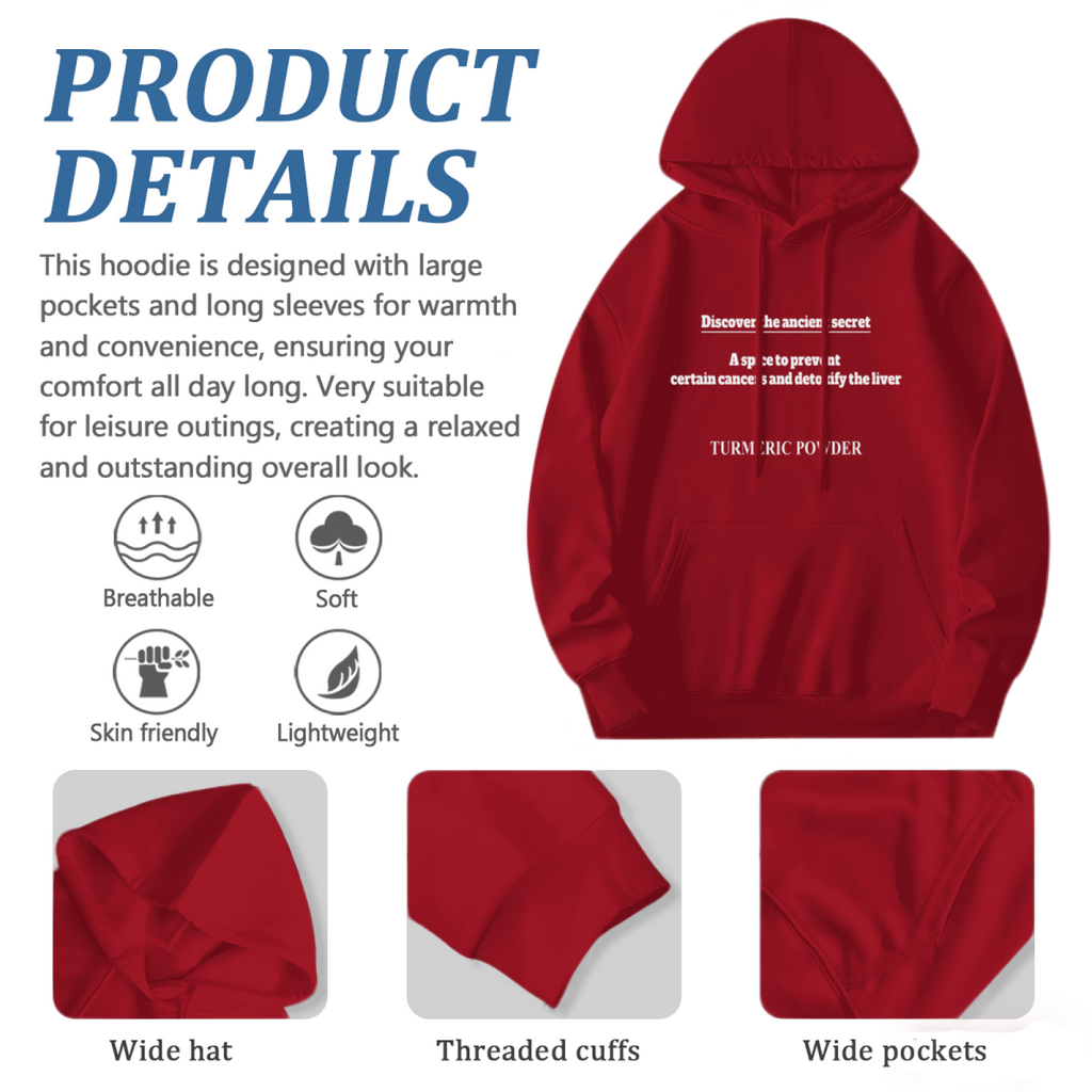 Cool Graphic Hoodie - Turmeric Health Benefits product image 6