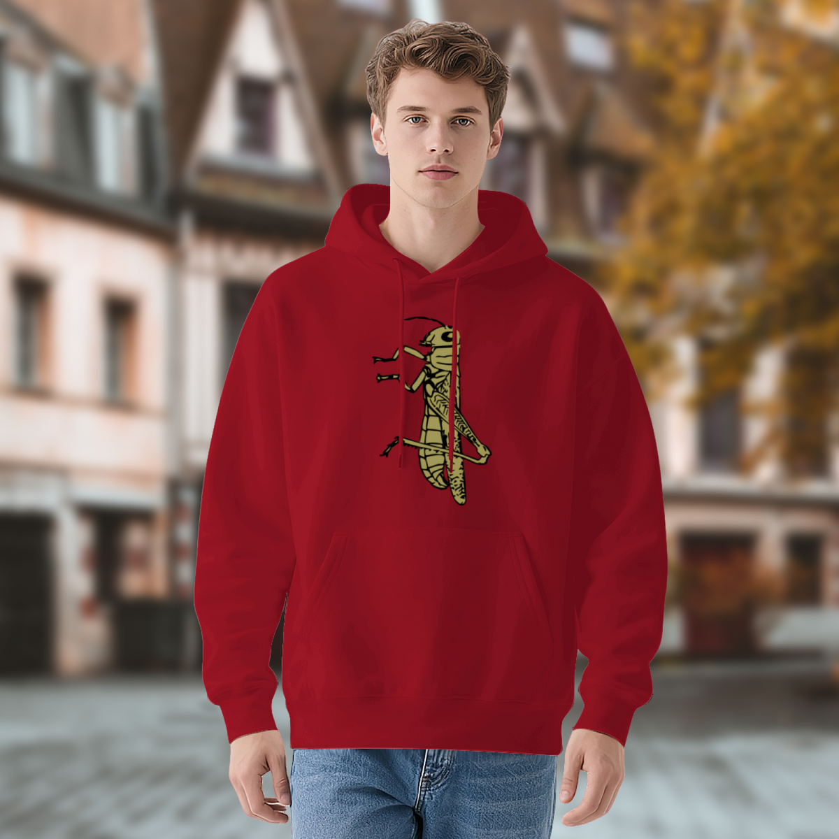 Streetwear Hoodie - Cricket Illustration product image 4