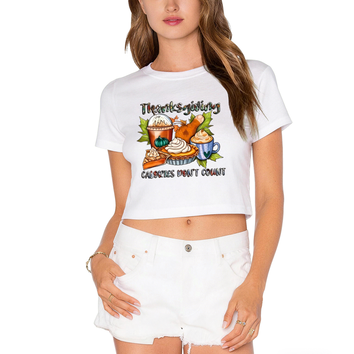 Thanksgiving Calories Don't Count Holiday Feast Graphic product image 10