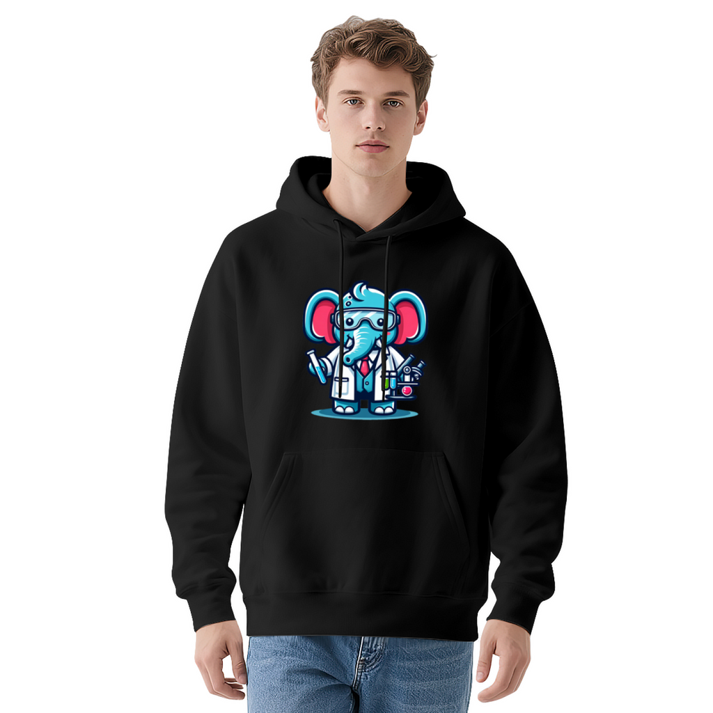 Premium Graphic Hoodie - Scientist Elephant product image 9