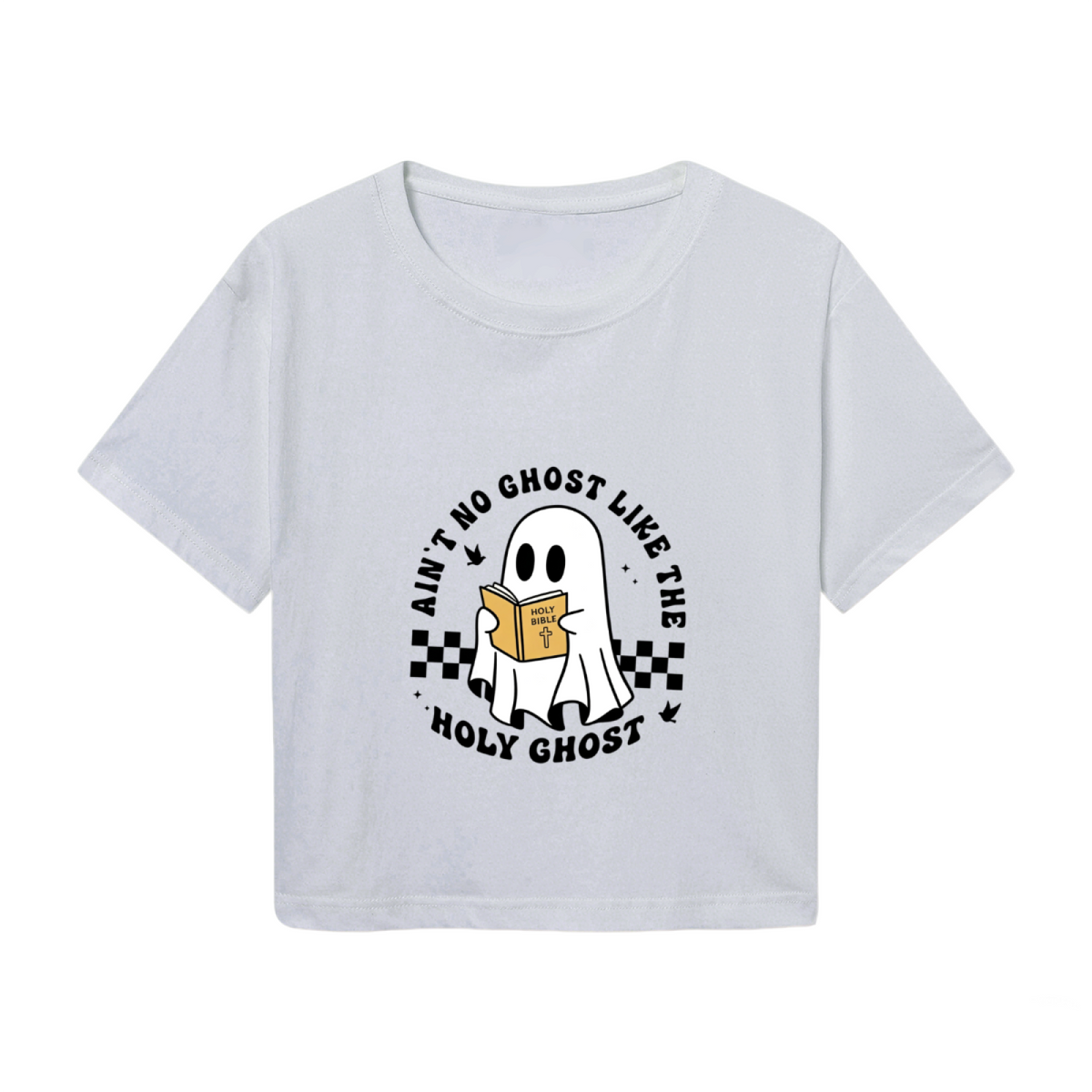 Ain't No Ghost Like The Holy Funny Cropped T?Shirt product image 2