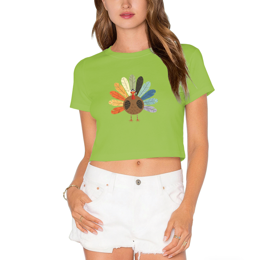 Boho Colorful Feather Turkey Minimal Thanksgiving Fall Crop product image 12