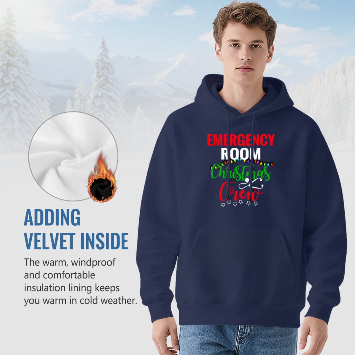 Stylish Pullover Hoodie - Christmas Holiday product image 7
