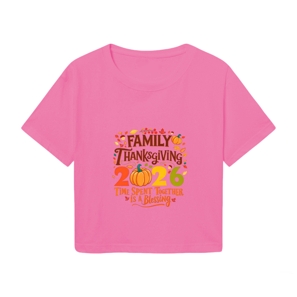 Family Thanksgiving 2026 Fall Holiday Crop Top product image 2