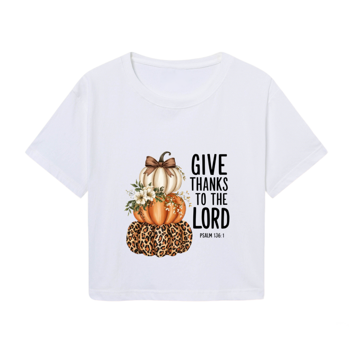 Give Thanks To The Lord Leopard Pumpkin Thanksgiving product image 2