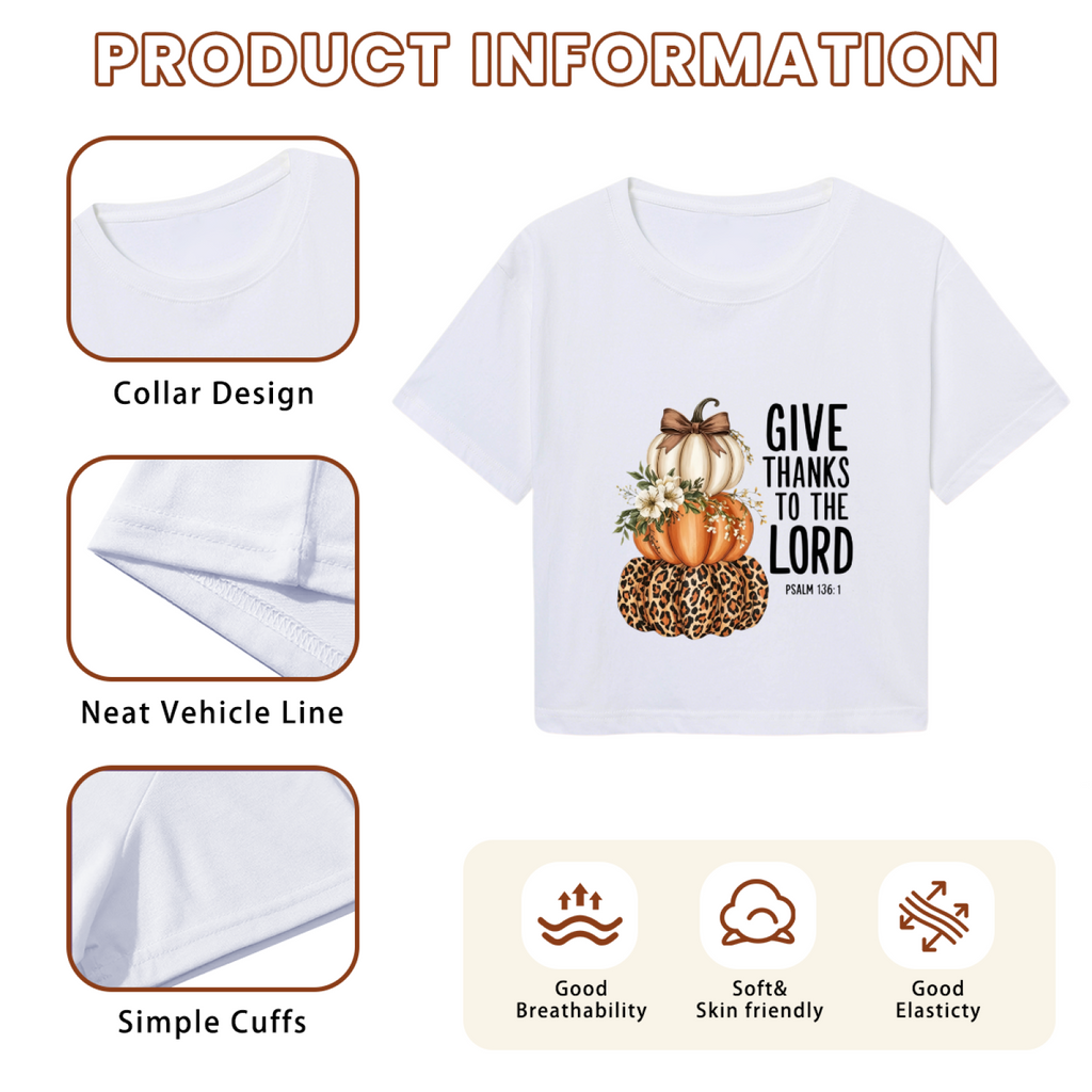 Give Thanks To The Lord Leopard Pumpkin Thanksgiving product image 6