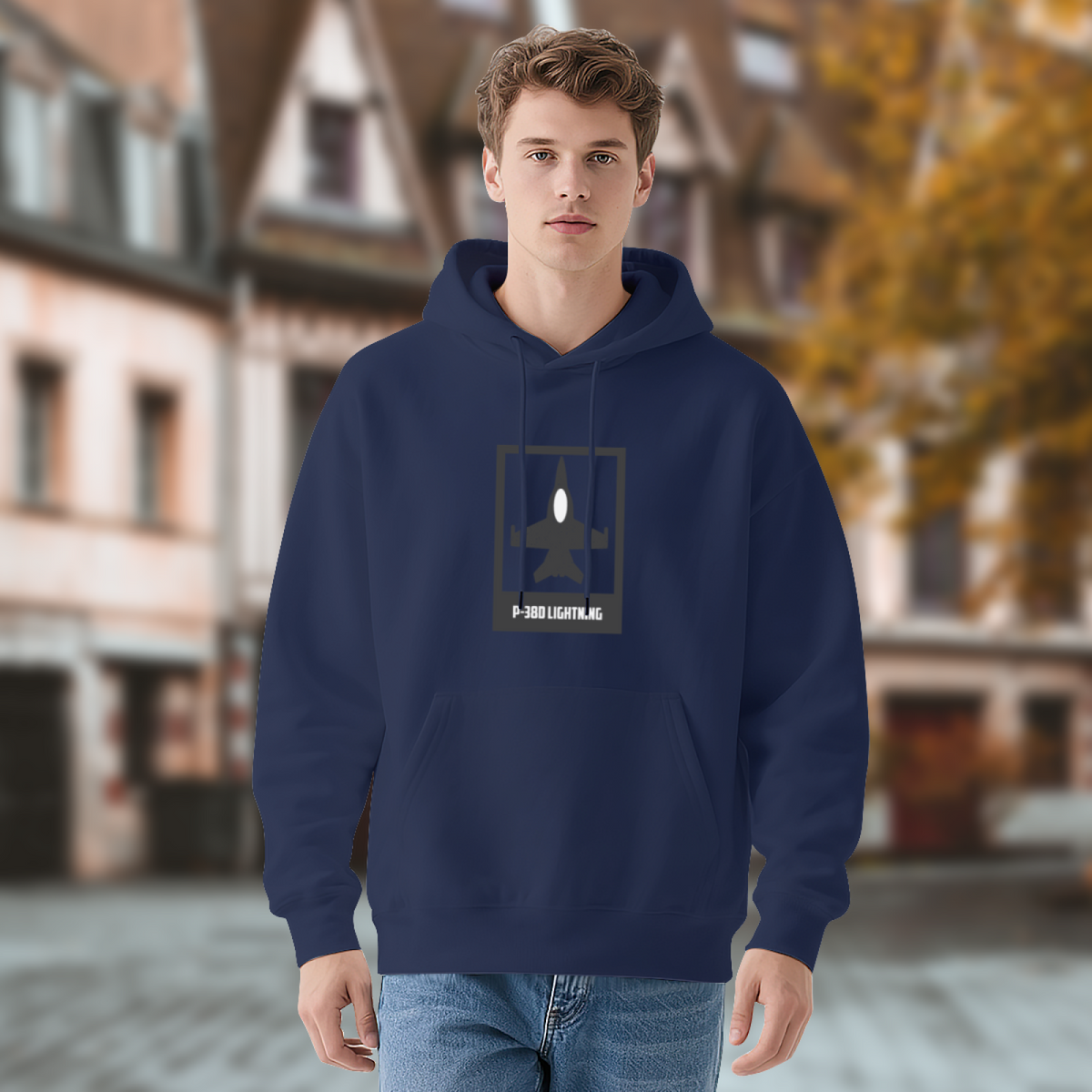 Cool Graphic Hoodie - P-38 Lightning Aircraft product image 4