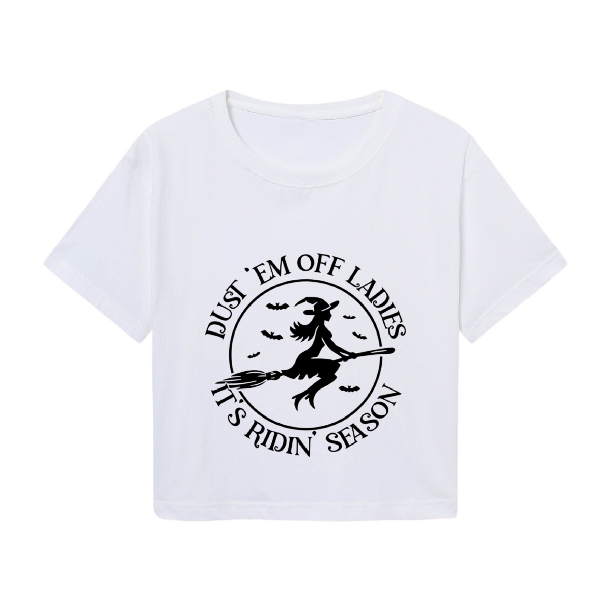 Witch Ridin Season Halloween Graphic Crop Top product image 2