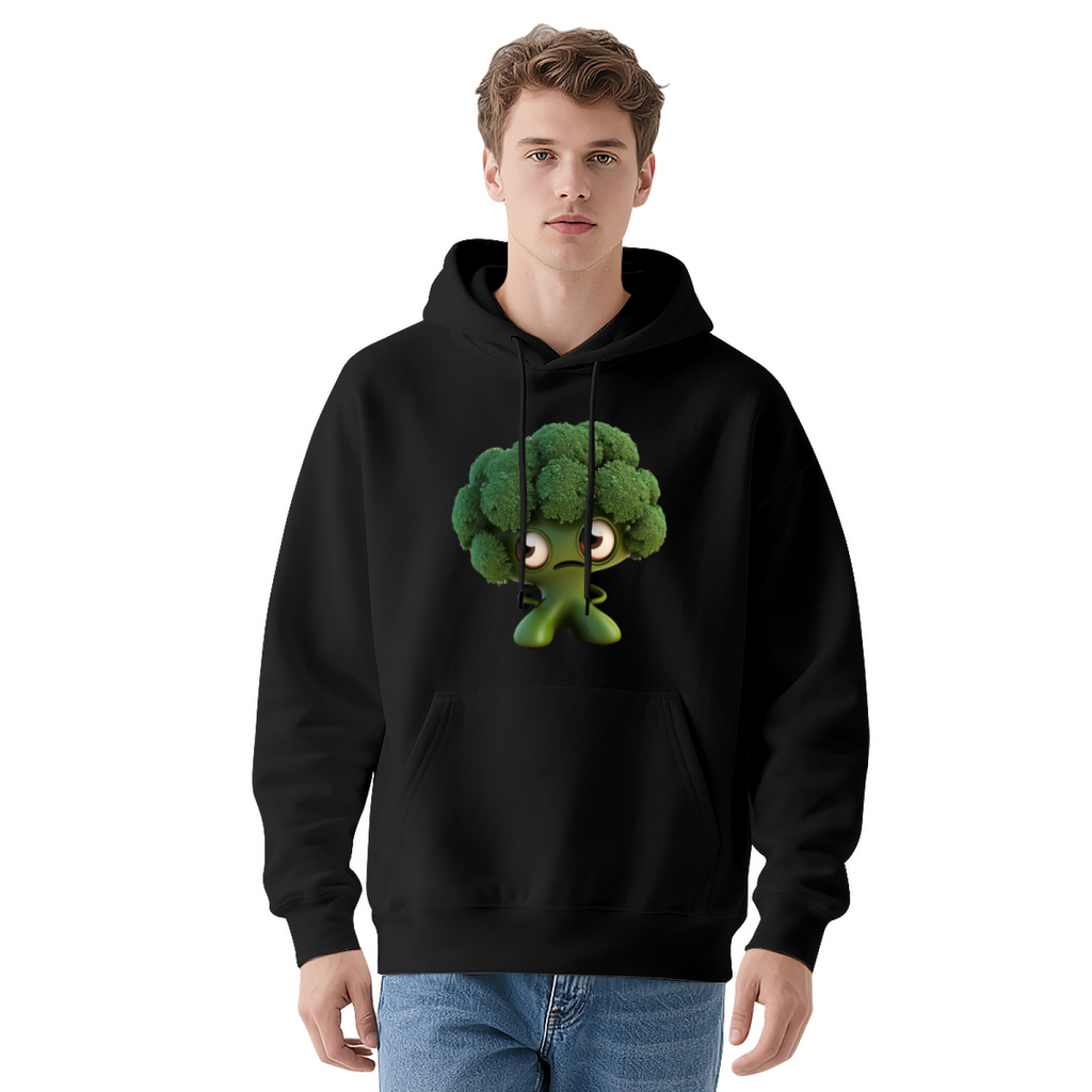 Stylish Pullover Hoodie - Funny Broccoli Character product image 9