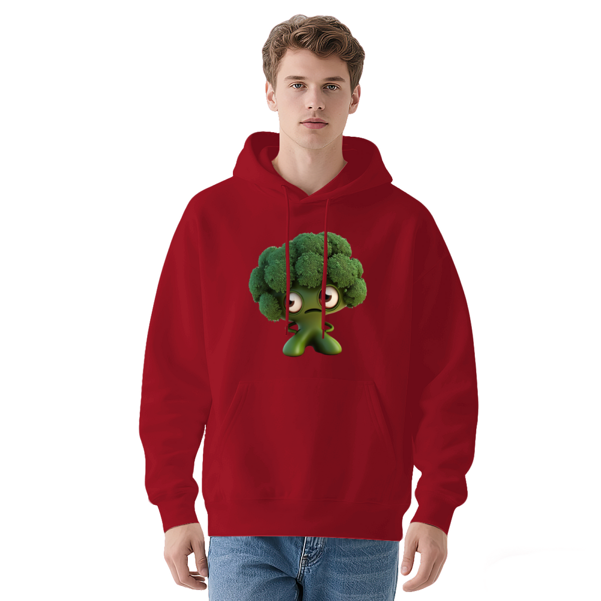 Stylish Pullover Hoodie - Funny Broccoli Character product image 11