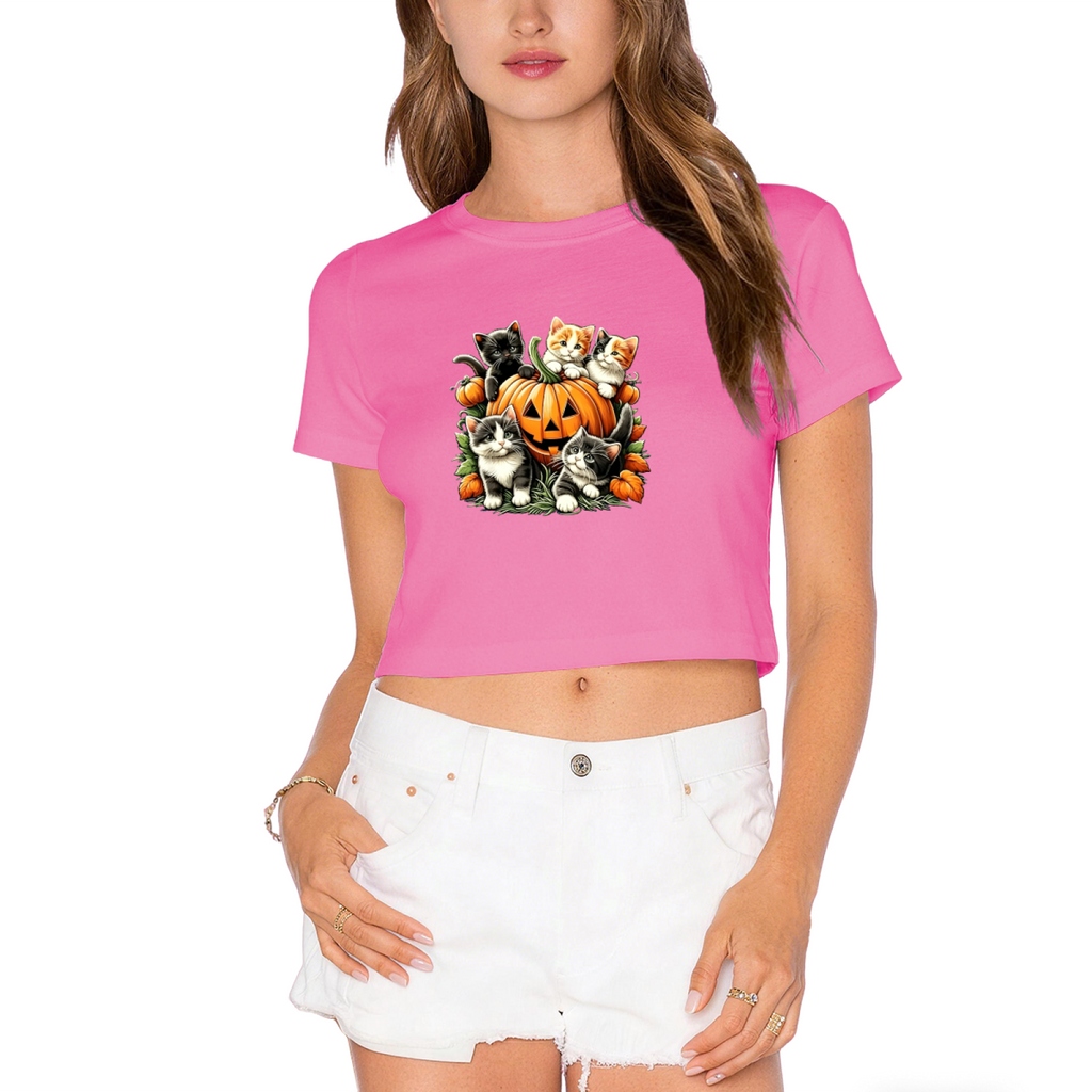 Adorable Kittens Surrounding Pumpkin Fall Halloween Cute product image 12