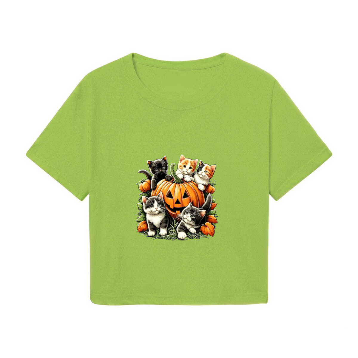 Adorable Kittens Surrounding Pumpkin Fall Halloween Cute product image 2