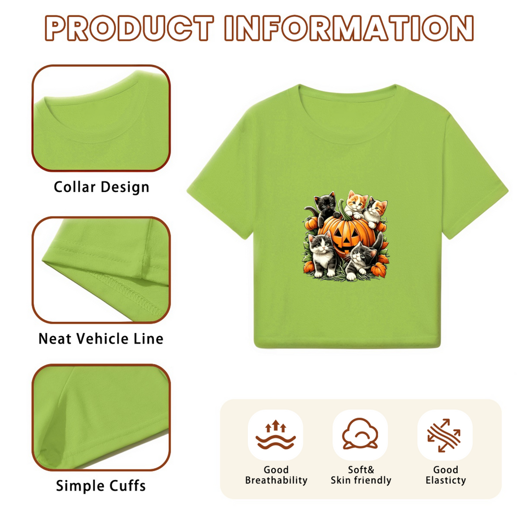 Adorable Kittens Surrounding Pumpkin Fall Halloween Cute product image 6