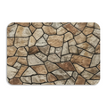 Natural Rough Stone Texture£üImitation Natural Rough Rock Stone Diatomite Mat, Retro Stone Pattern Absorbent Non?Slip Entry Bathroom Rug