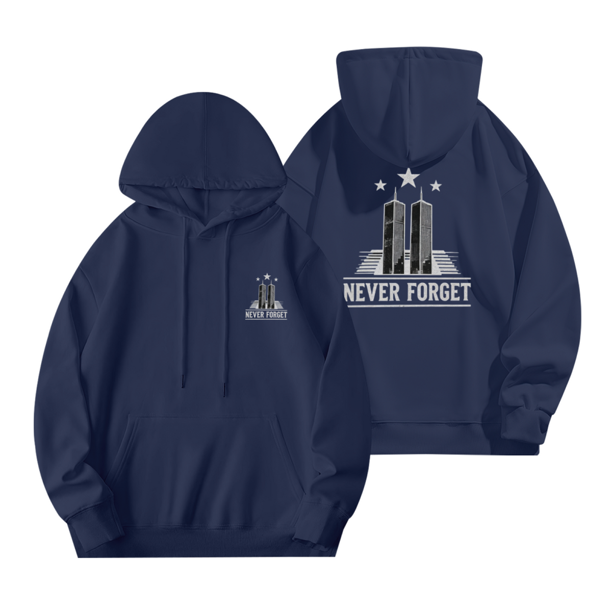 Never Forget Twin Towers Minimal Memorial Double?Sided product image 11