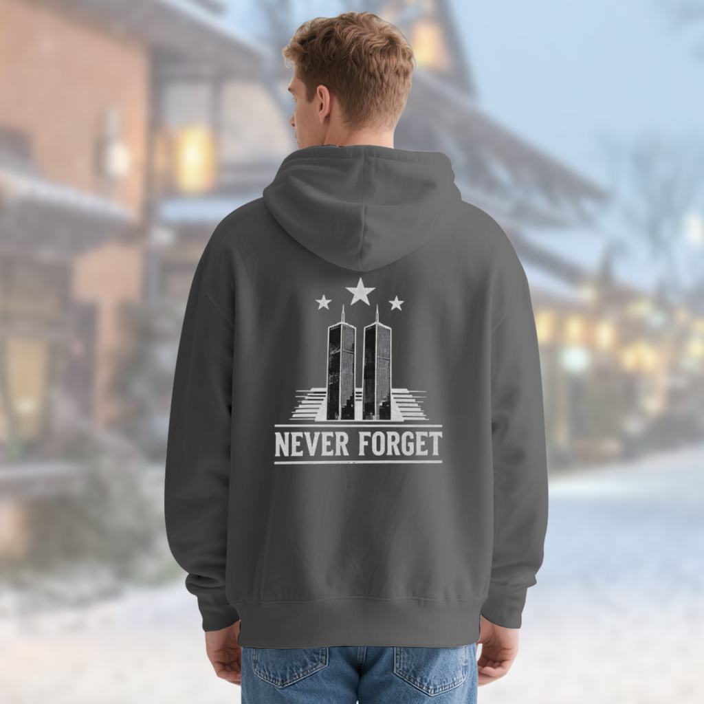 Never Forget Twin Towers Minimal Memorial Double?Sided product image 4