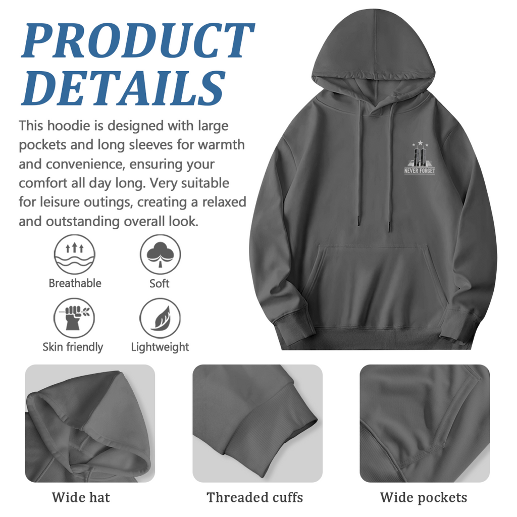 Never Forget Twin Towers Minimal Memorial Double?Sided product image 5