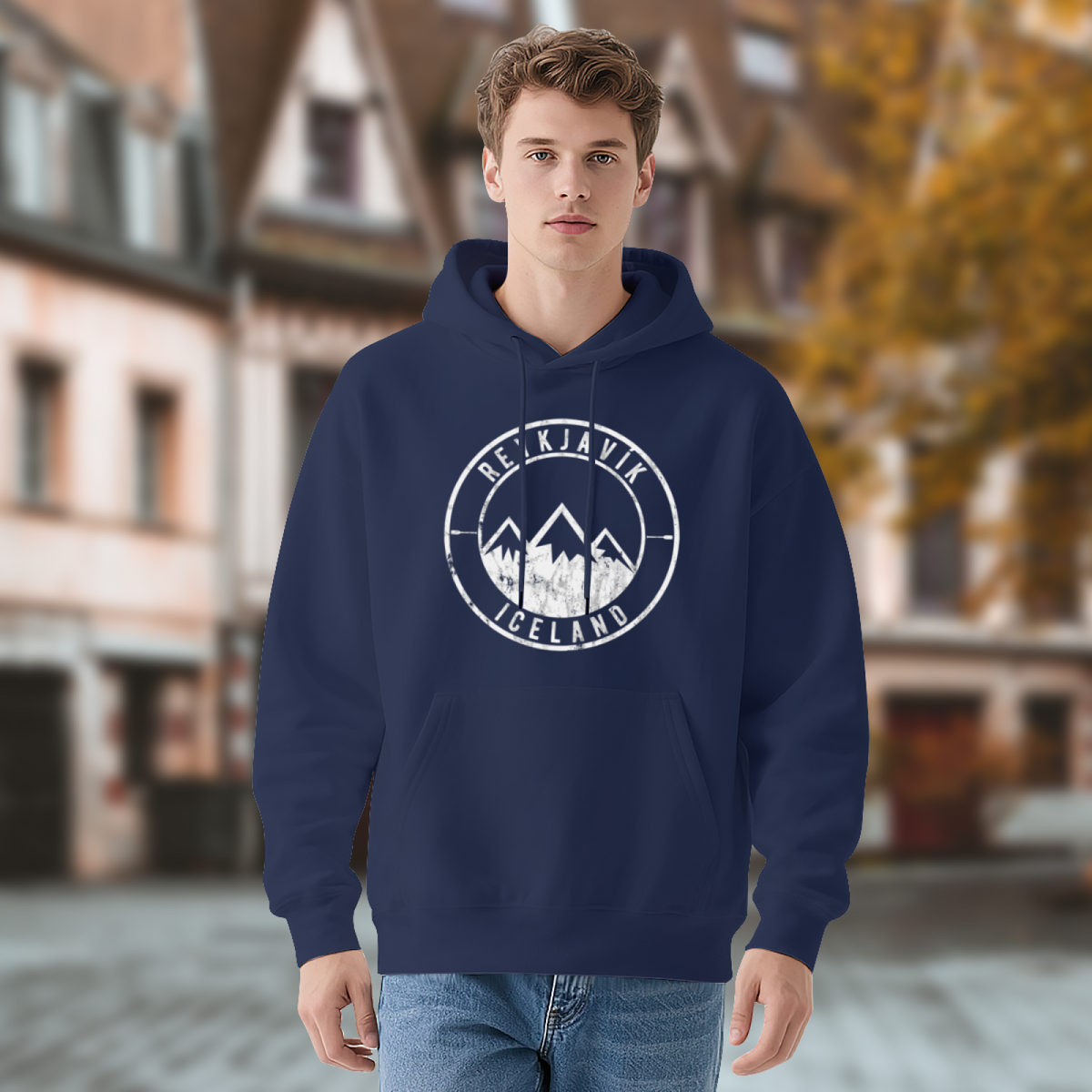 Premium Graphic Hoodie - Reykjavik Iceland product image 4