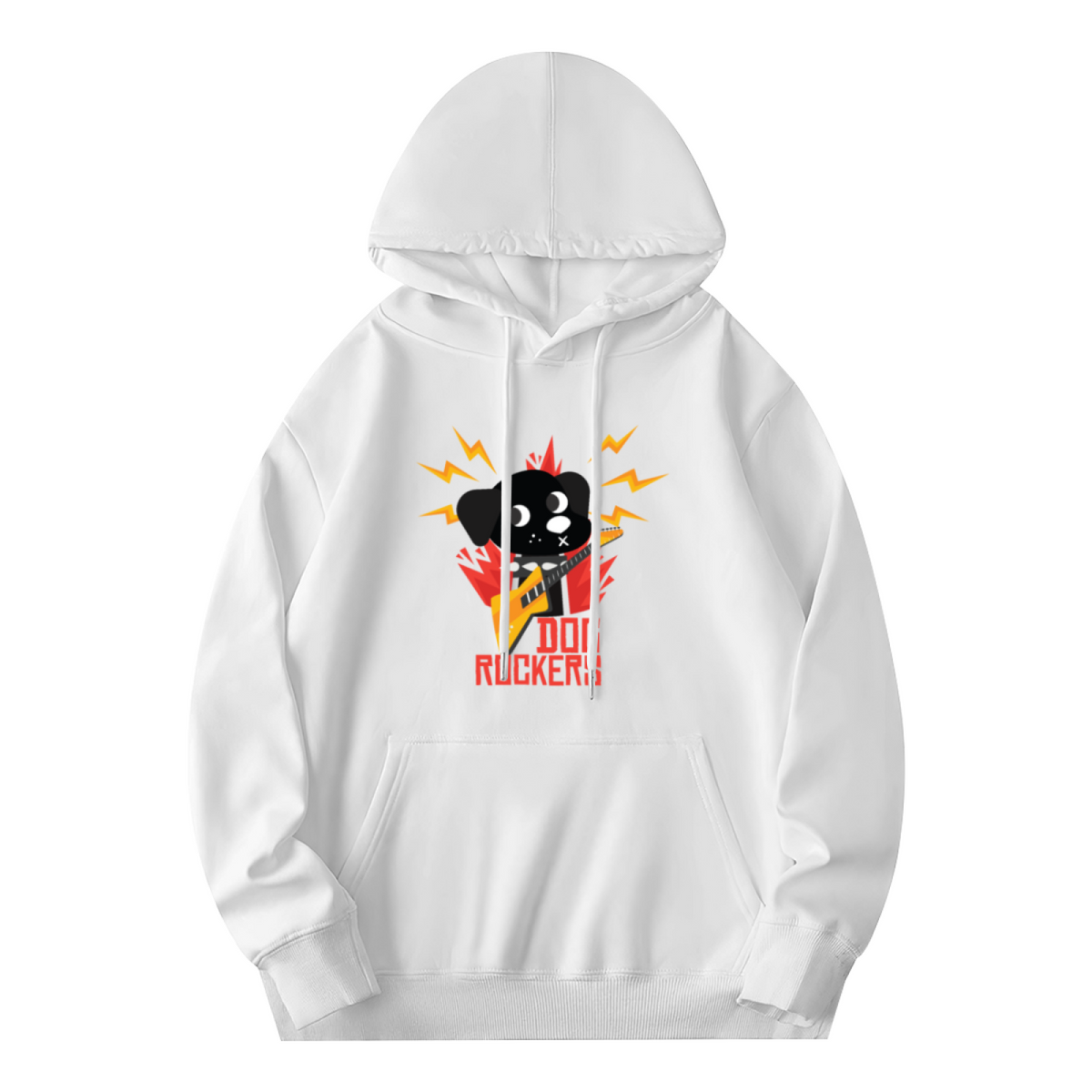 Trendy Hooded Sweatshirt - Rock & Roll Skull product image 2