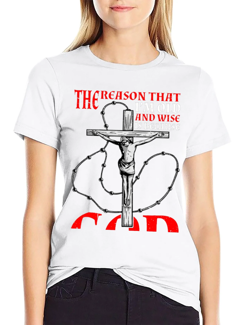 Reason Im Old and Wise Black T-Shirt product image 8