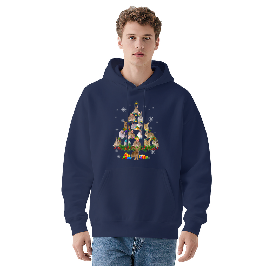 Stylish Pullover Hoodie - Christmas Bunny Tree product image 11