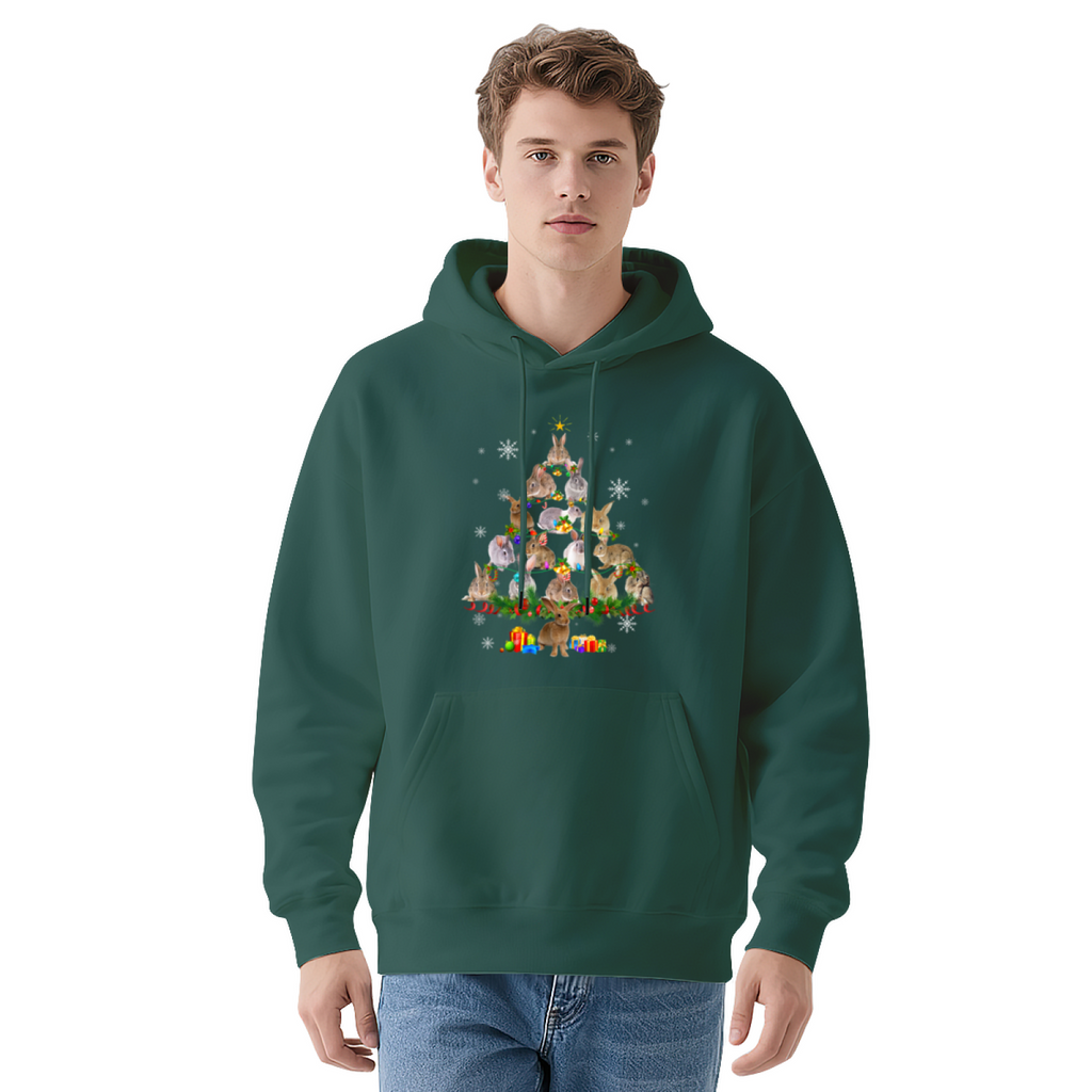 Stylish Pullover Hoodie - Christmas Bunny Tree product image 13