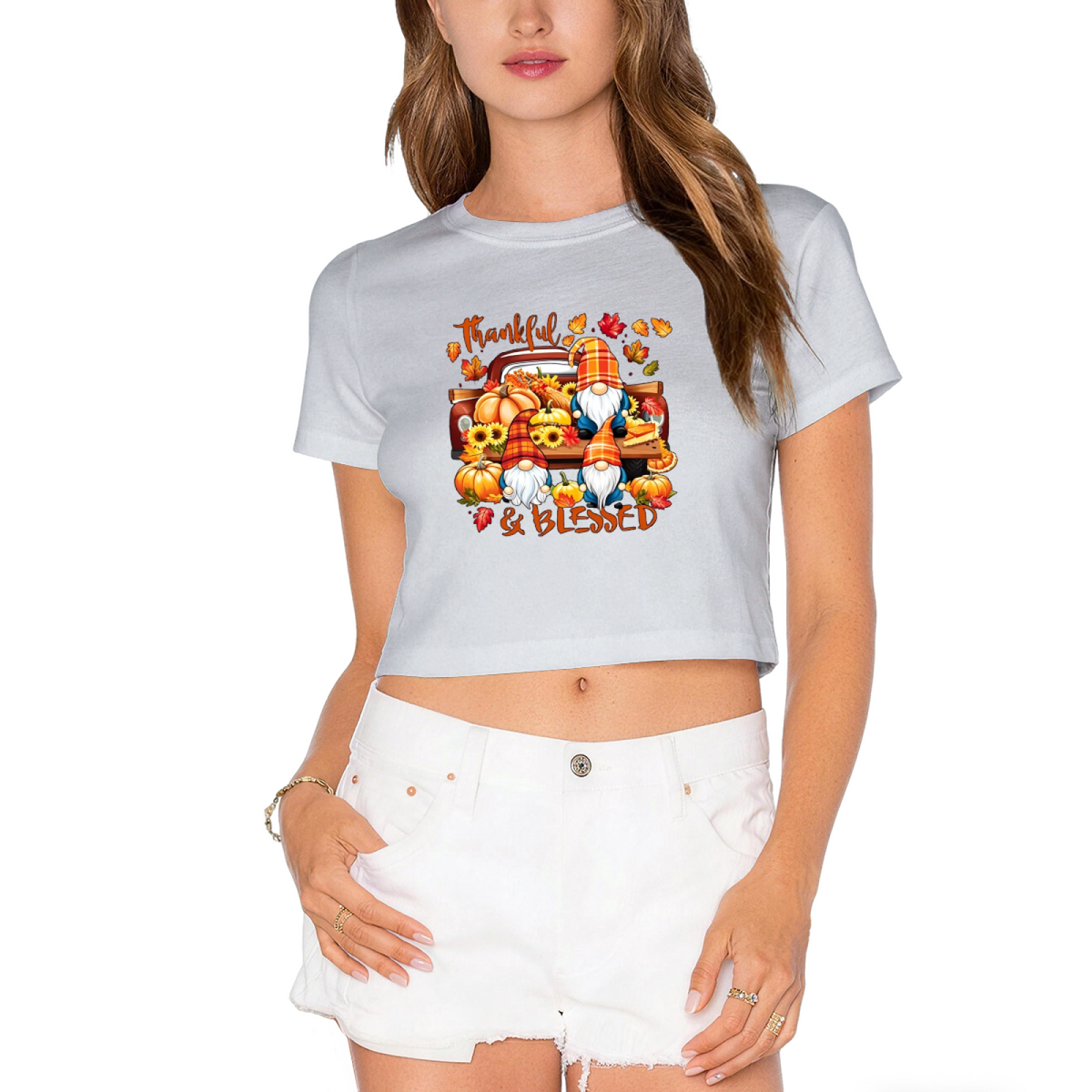 Thankful & Blessed Gnome Pumpkin Truck Fall Thanksgiving product image 1