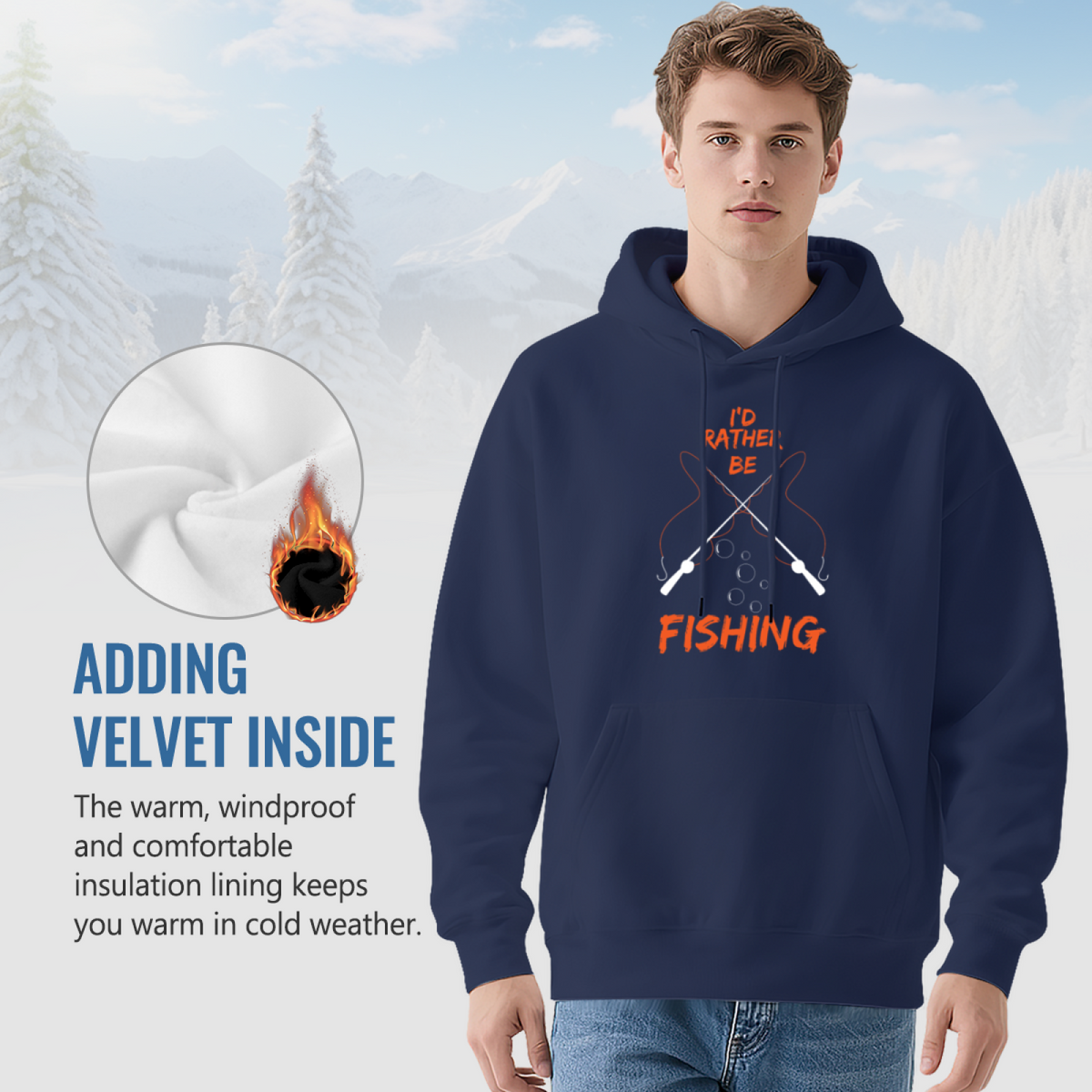 Trendy Hooded Sweatshirt - Inspirational Quote product image 7