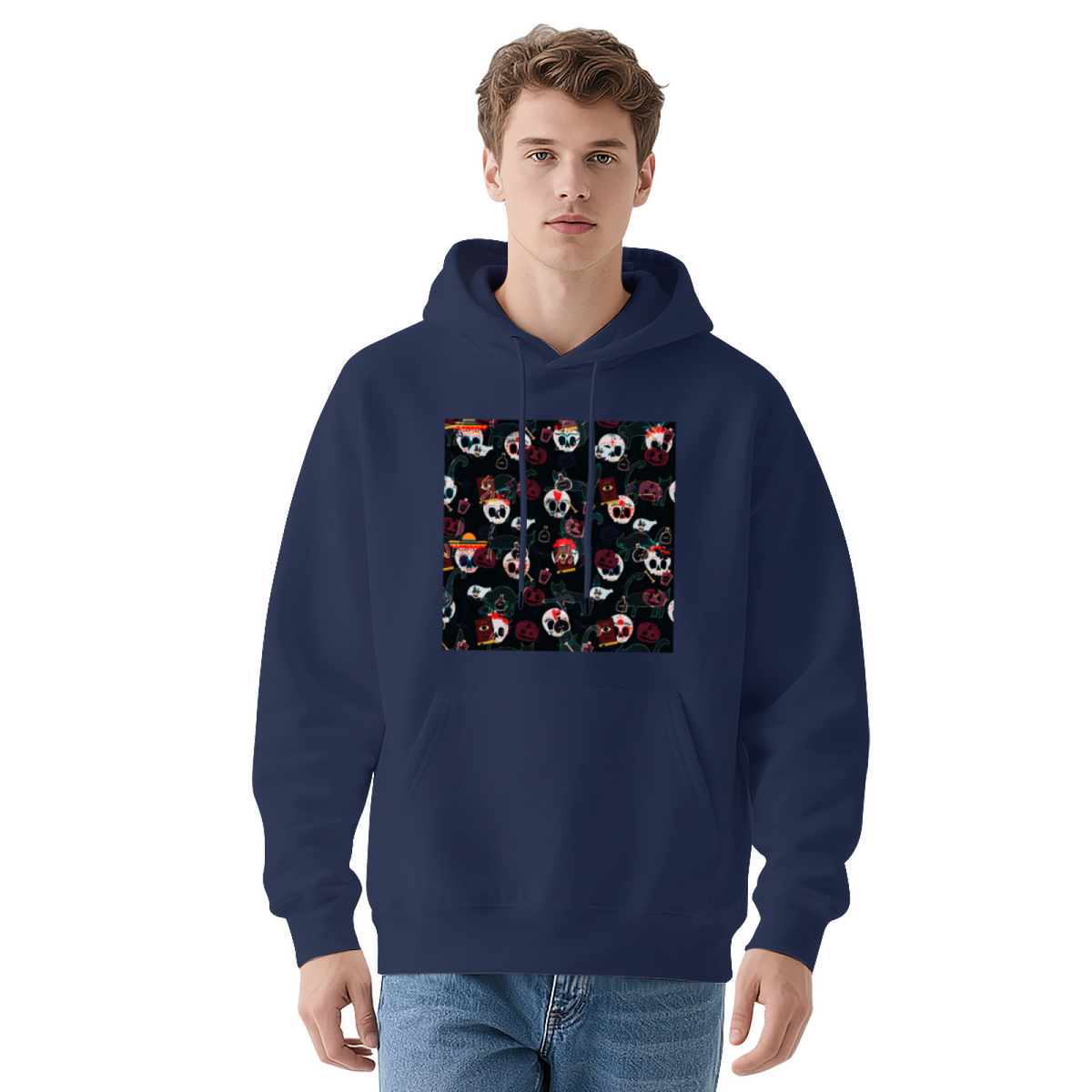 Premium Graphic Hoodie - Skull with Flowers product image 11