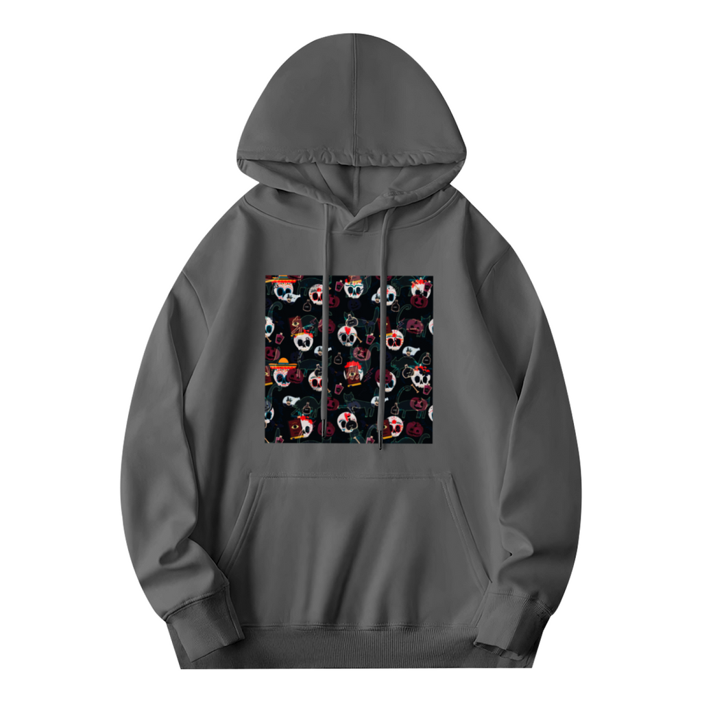 Premium Graphic Hoodie - Skull with Flowers product image 2