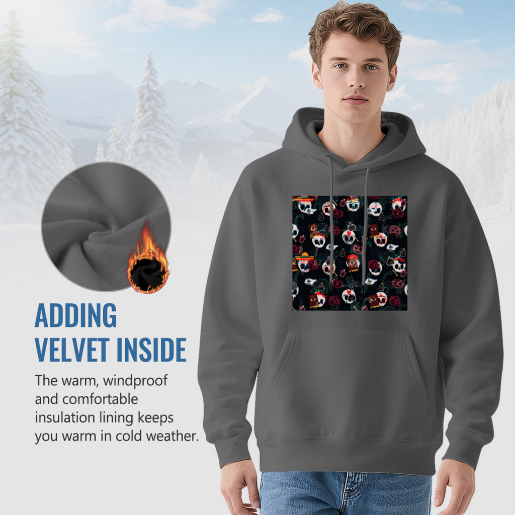 Premium Graphic Hoodie - Skull with Flowers product image 7