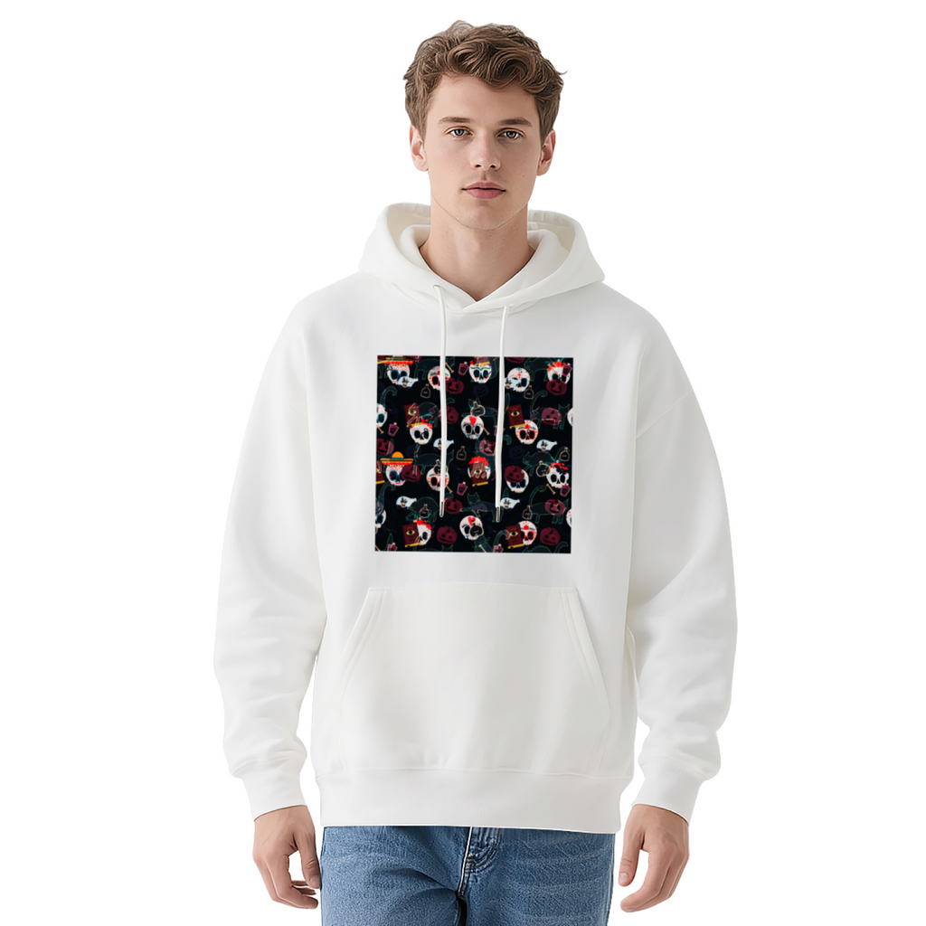 Premium Graphic Hoodie - Skull with Flowers product image 10