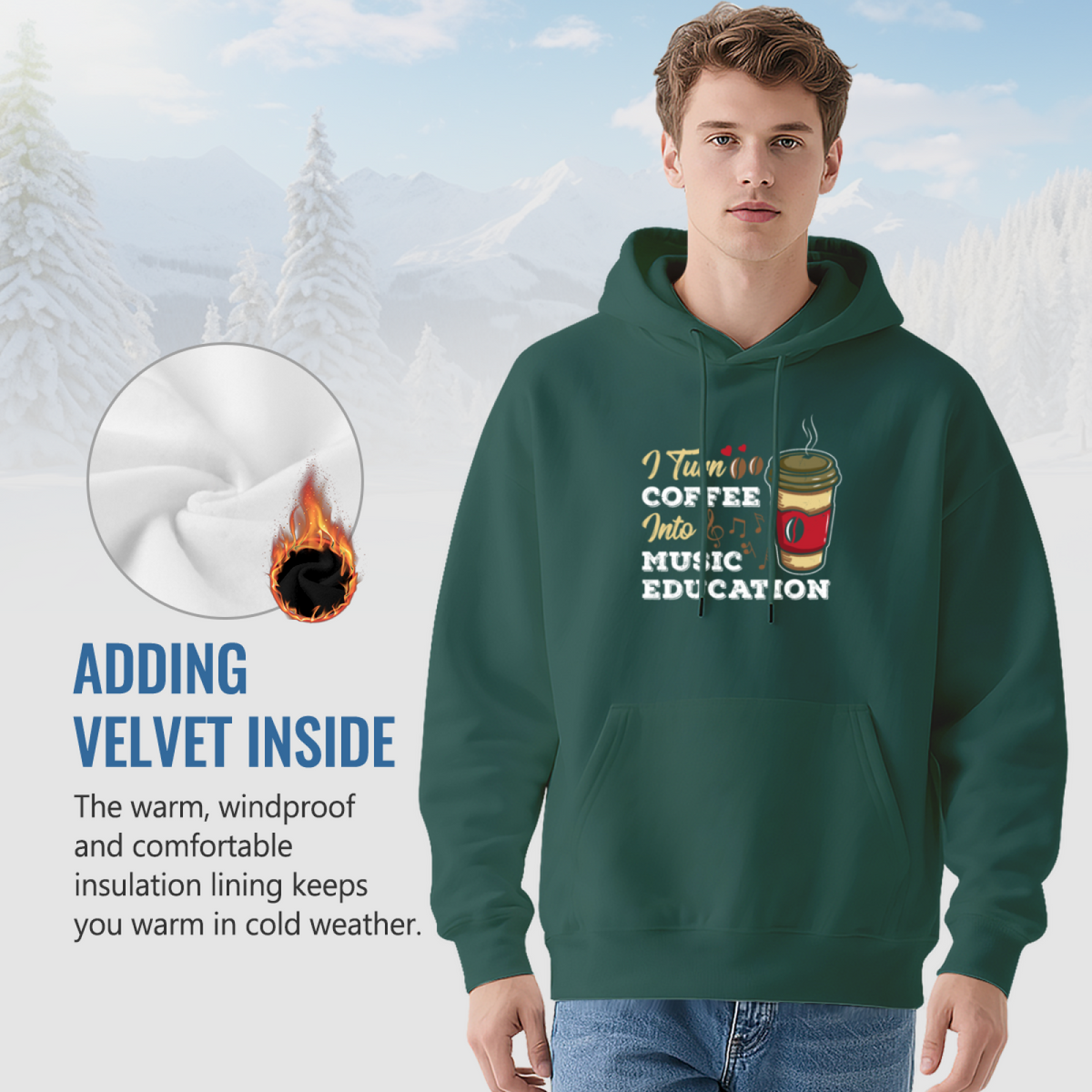 Stylish Pullover Hoodie - Cat Lover Design product image 7