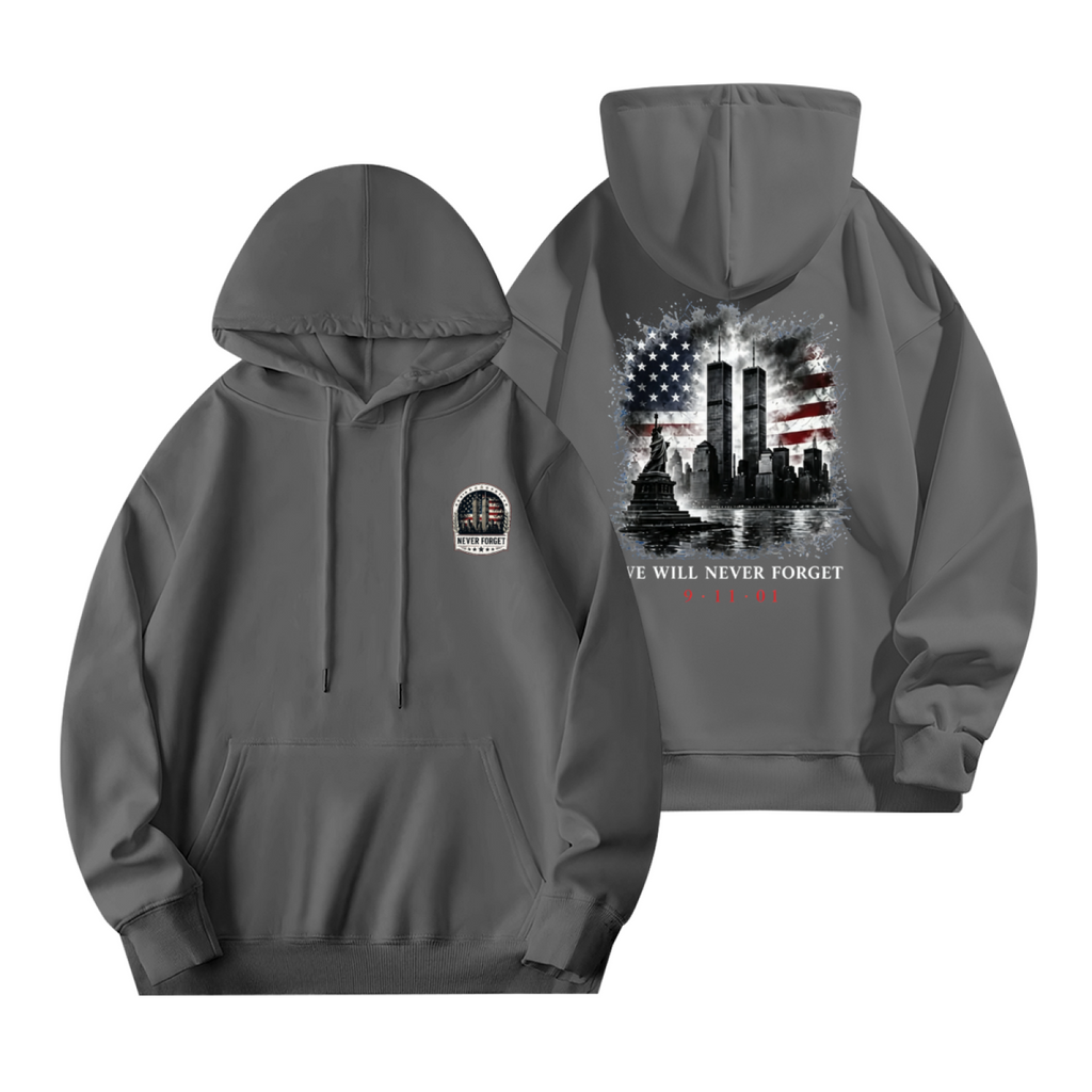 We Will Never Forget 9?11?01 Double?Sided Print Hoodie product image 7