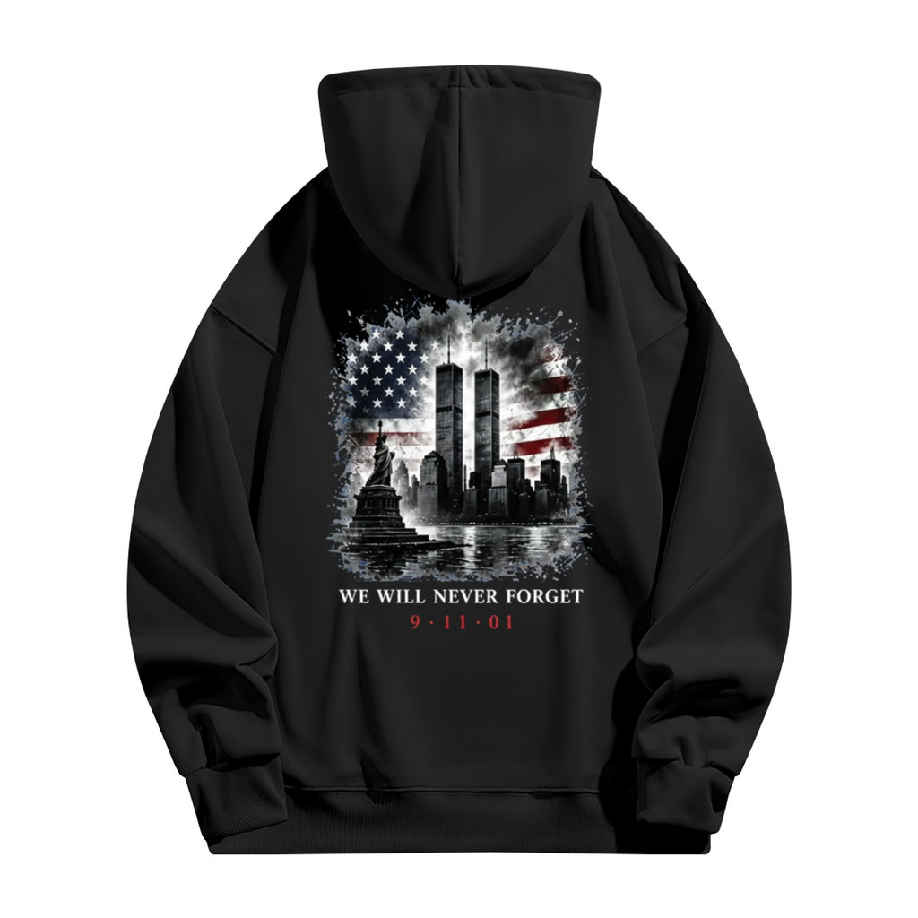 We Will Never Forget 9?11?01 Double?Sided Print Hoodie product image 2