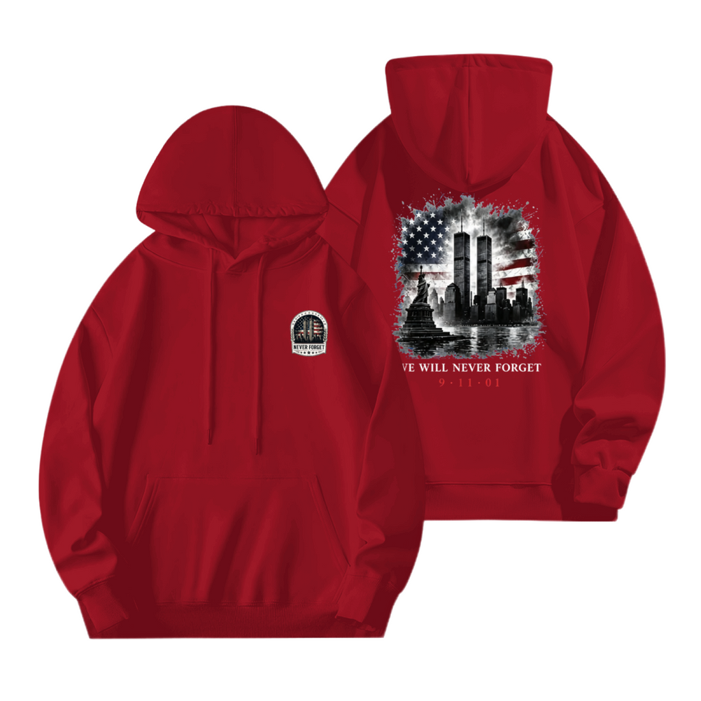We Will Never Forget 9?11?01 Double?Sided Print Hoodie product image 6